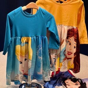 Disney Princess Casual Dress Set - Blue and Yellow